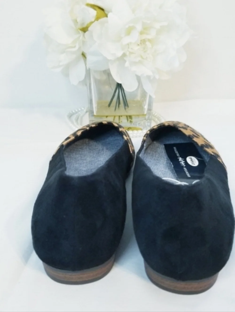 Dr. Scholl's Allow Leopard Print Pointed Toe Flats Memory Foam Cool Fit NWT - Picture 9 of 12